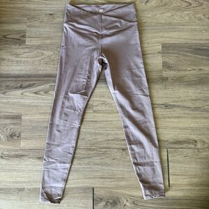H&M Sport High-Waisted Light Brown/Gray Leggings Size S